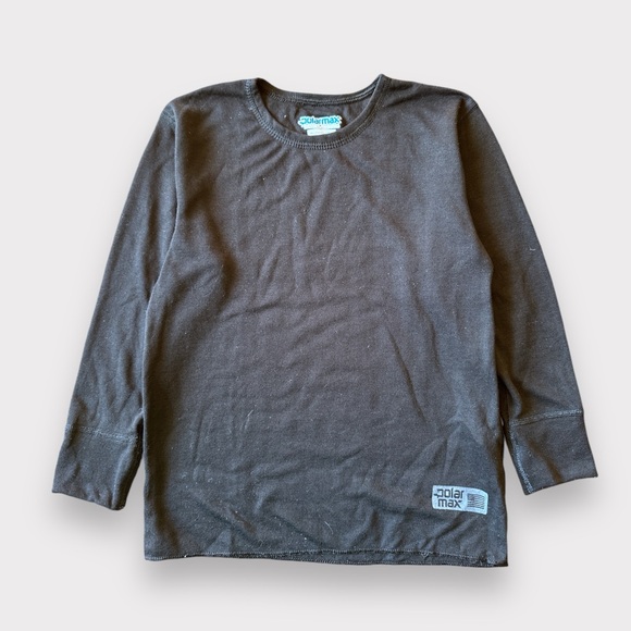 Polarmax Thermal Double Base Layer Top, Youth Size XS/4-6, Black - Picture 2 of 5